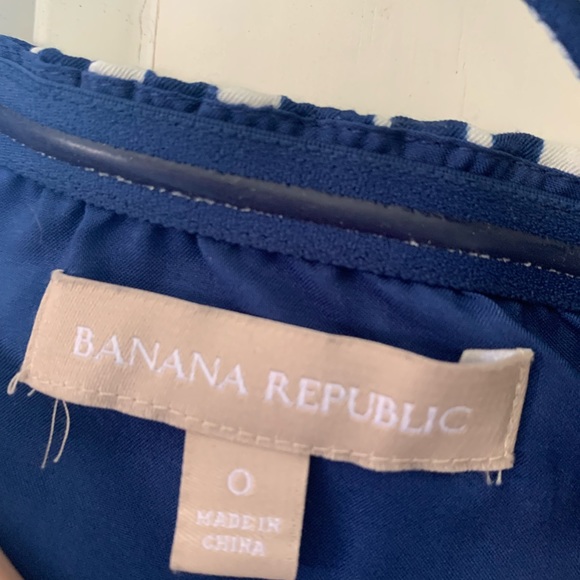 Very versatile, fully lined, Banana Republic navy blue with white stripes. - Picture 3 of 7